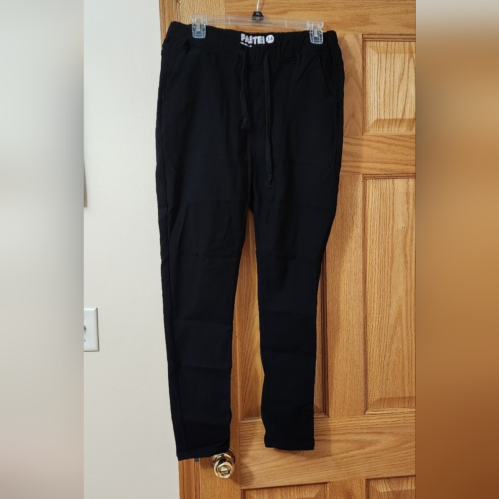 Pastels Black Joggers